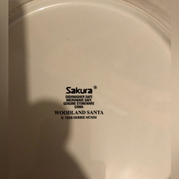 🎄1998 Debbie Mumm for Sakura Dish (4) Set- 858 $50 or $45 w/offer - Picture 2 of 5